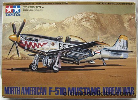 Tamiya 1/48 F-51D Mustang Korean War - 'Was That Too Fast' from 12th FBS 18th FBG / 'Buckeye Blitz IV / Red Eraser' Capt. J.W. Rogers 36 FBS 8th FBG, 61044-2500 plastic model kit